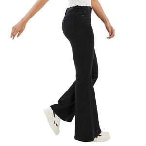 American Eagle NE(X)T Level Stretch Black Flare Jeans